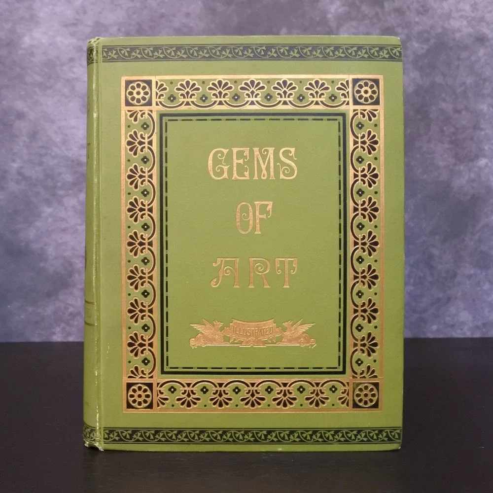 Antique 1895 Gems Of Art Illustrated Victorian Anthology